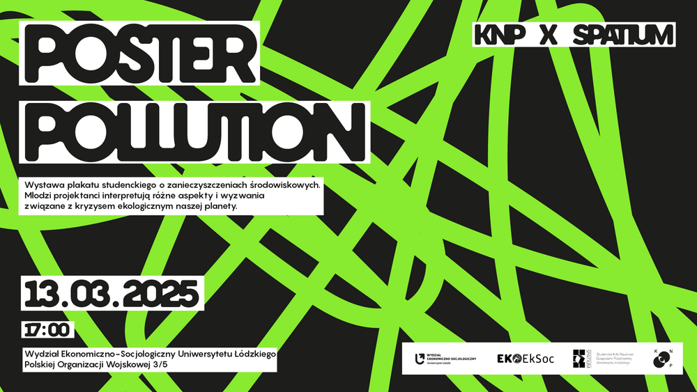 plakat wystawy Poster Polution